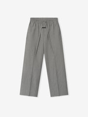 Wool Linen Wide Leg Drawstring Pants