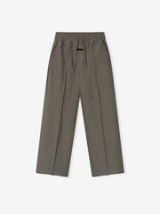 Cotton Wool Oxford Wide Leg Drawstring Pants