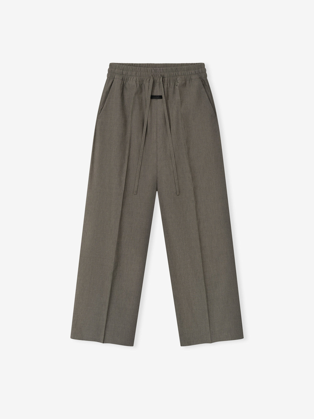 Cotton Wool Oxford Wide Leg Drawstring Pants